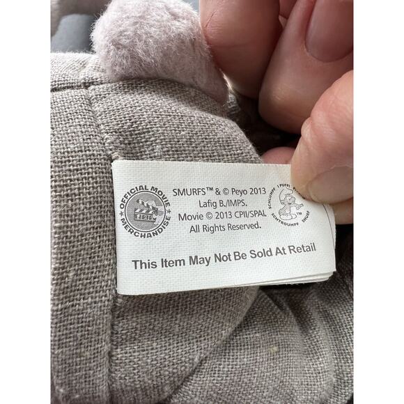 Smurfs Official Movie Merchandise Evil Hackus Gray Orange 14" Plush Stuffed Toy - Picture 3 of 7